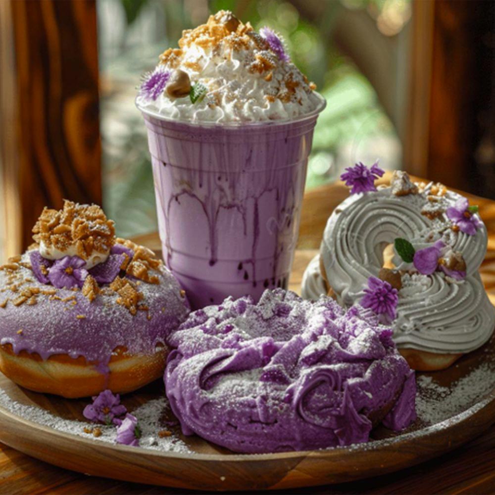 5 Desserts mit Ube-Pulver